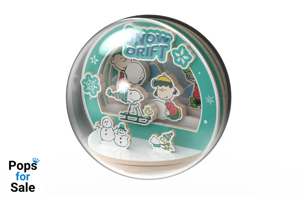Peanuts Puremind Model Kit Wooden Theater Globe Snow Drift Model kits
