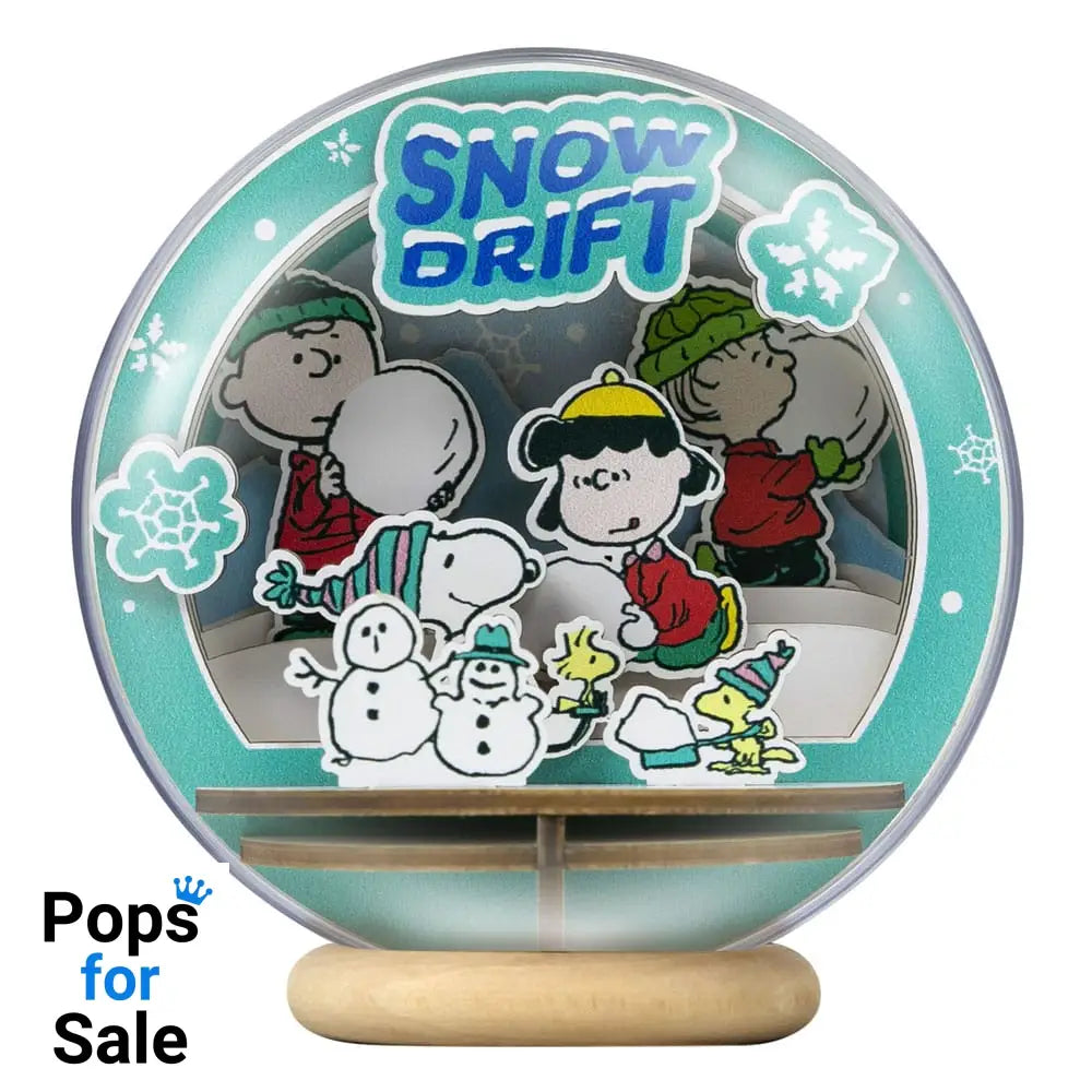 Peanuts Puremind Model Kit Wooden Theater Globe Snow Drift