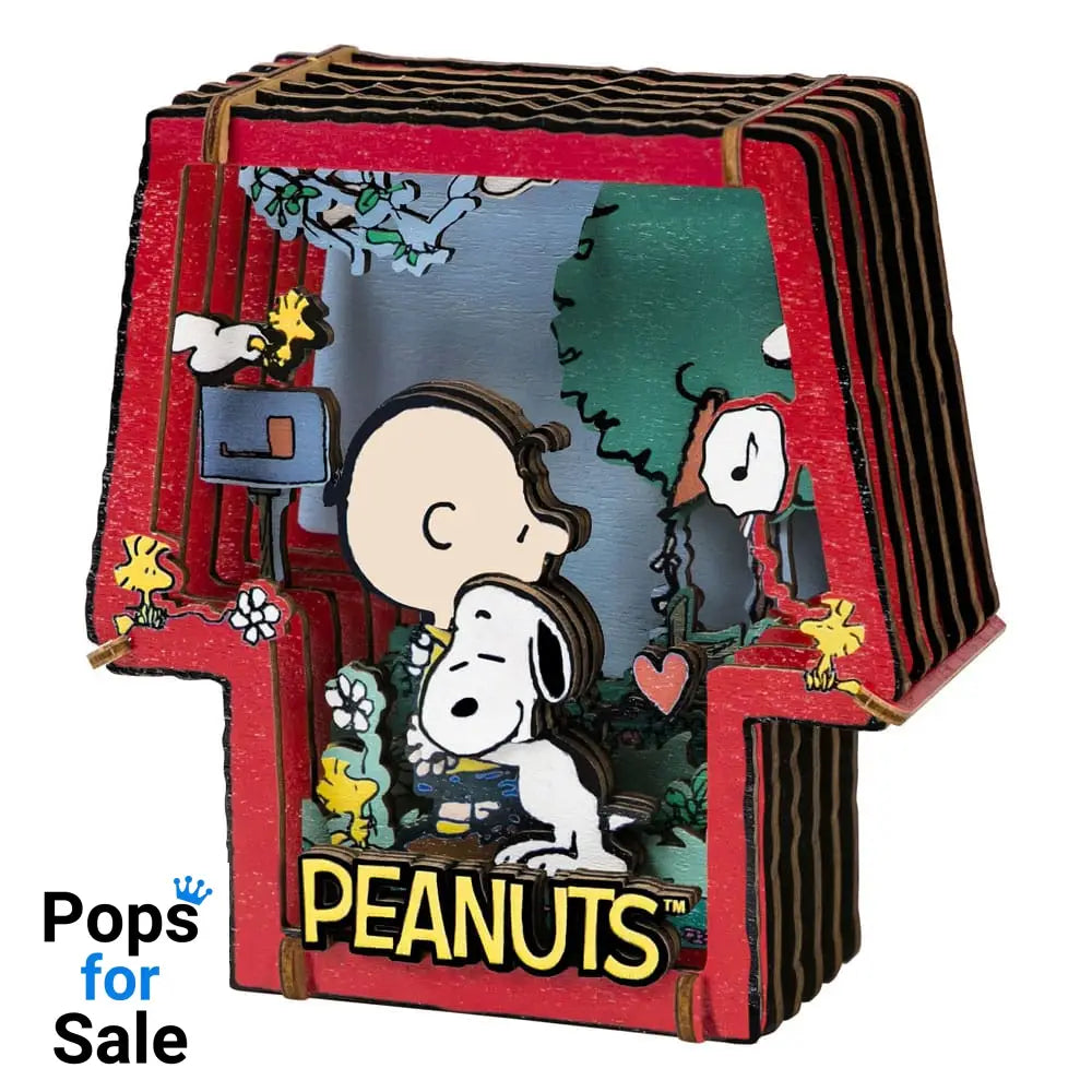 Peanuts Puremind Model Kit Wooden Theater Healing Hug