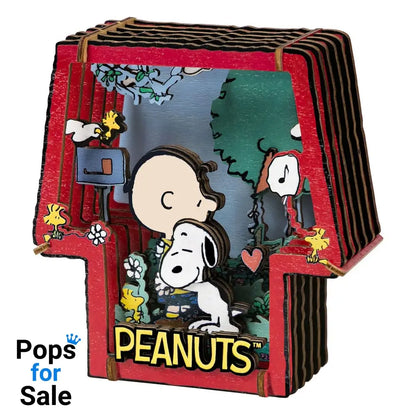 Peanuts Puremind Model Kit Wooden Theater Healing Hug