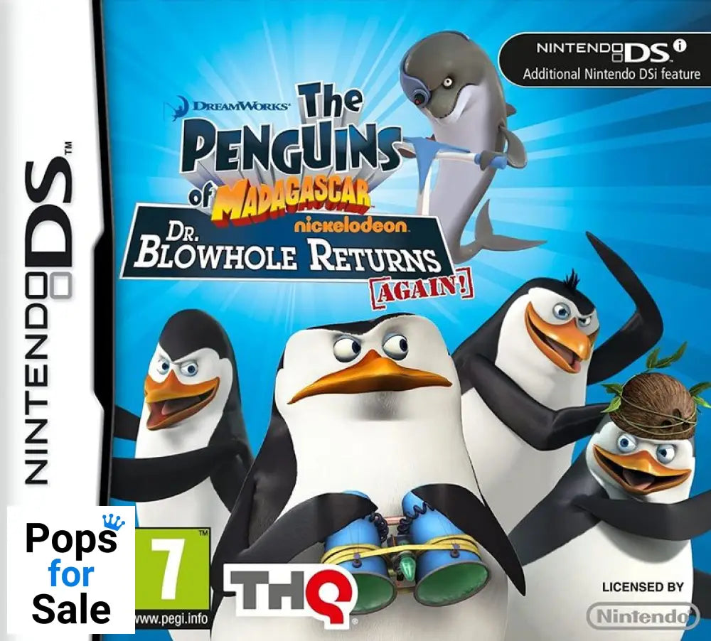 Penguins of Madagascar - Dr. Blowhole Returns Again for the Nintendo DS/3DS - [No Manual]