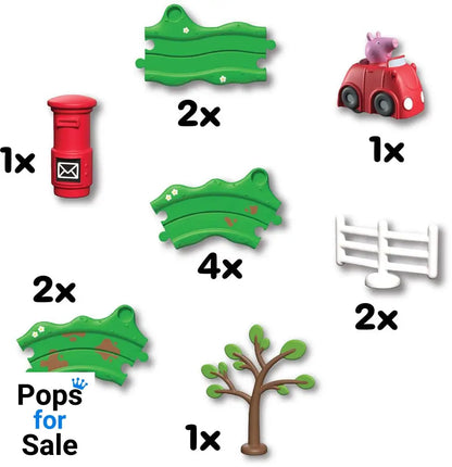 Peppa Pig Whizz Around Peppa's Little Red Car Set