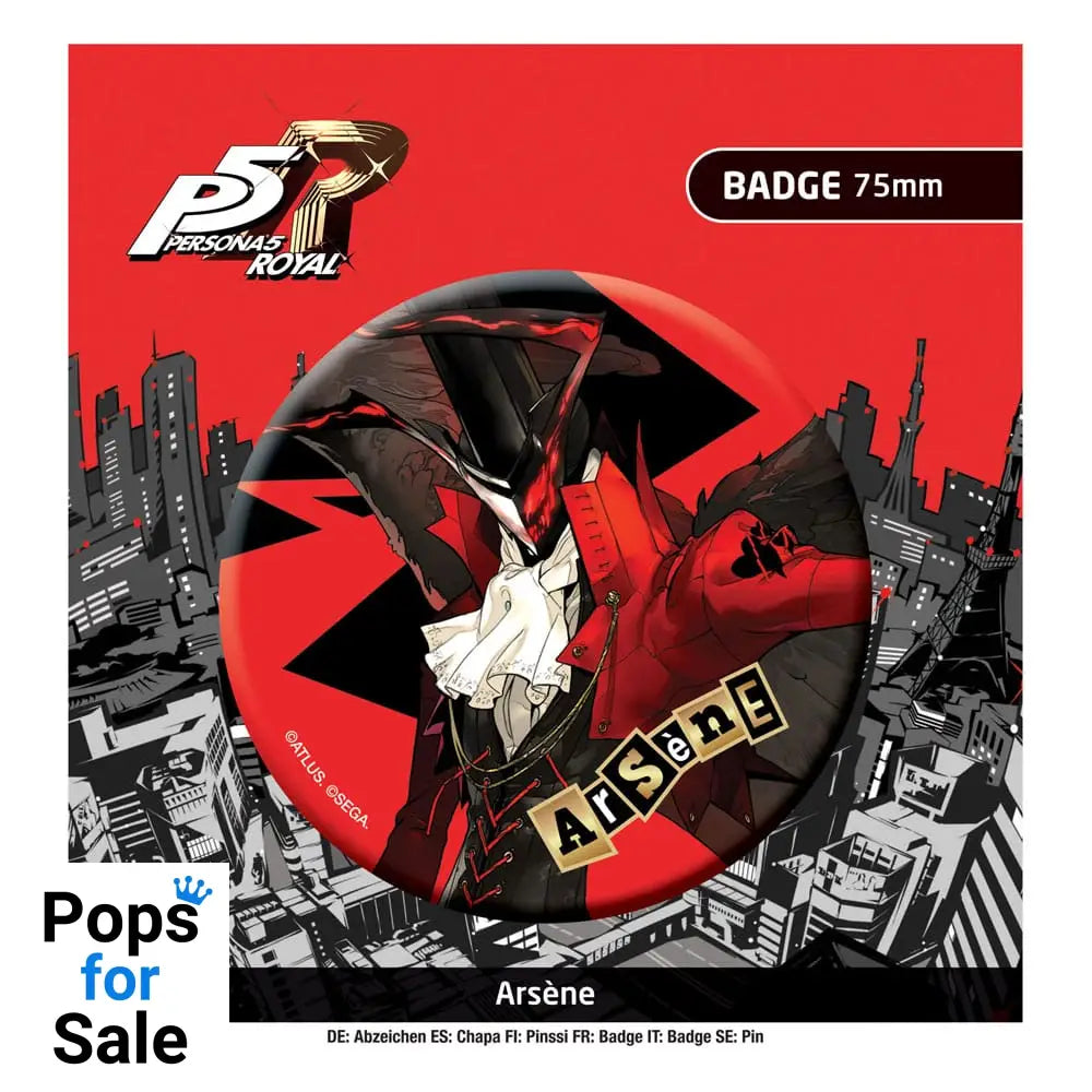 Persona 5 Royal Pin Badge Arséne Pins & Brooches