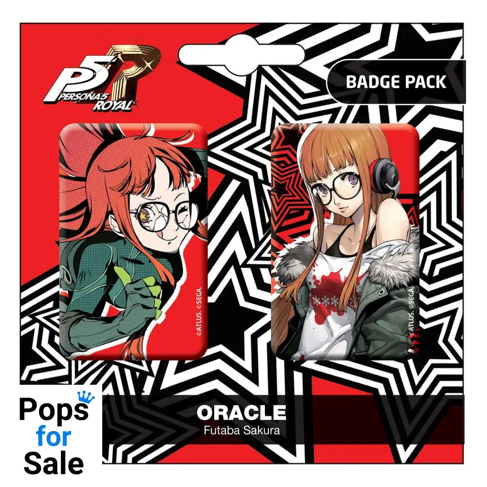 Persona 5 Royal Pin Badges 2-Pack Oracle / Futaba Sakura Badges