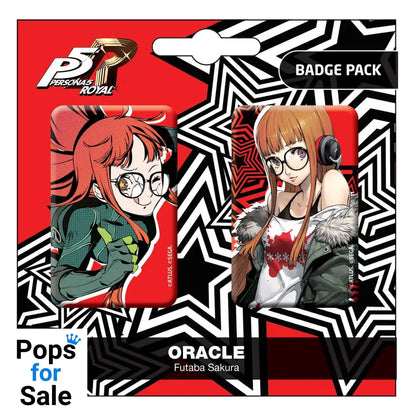 Persona 5 Royal Pin Badges 2-Pack Oracle / Futaba Sakura Badges