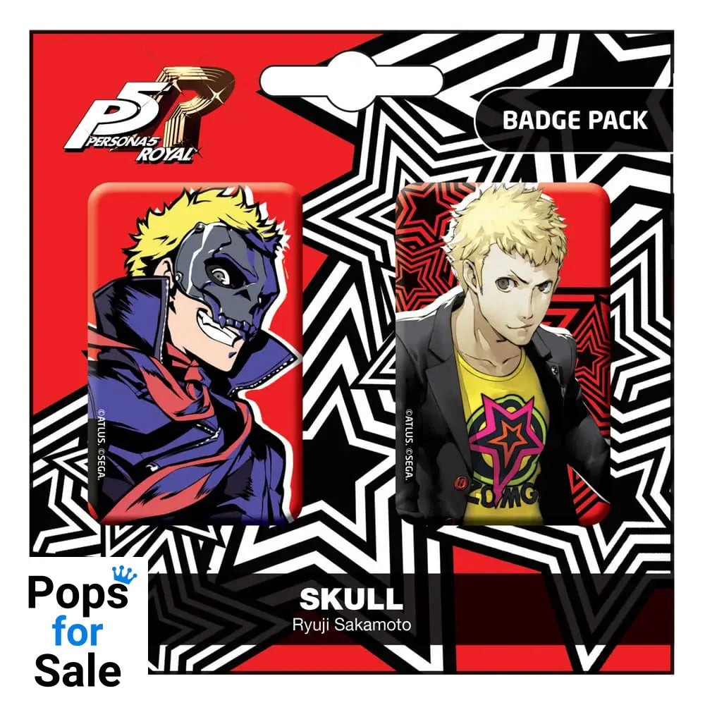 Persona 5 Royal Pin Badges 2-Pack Skull / Ryui Sakamoto Pins & Brooches