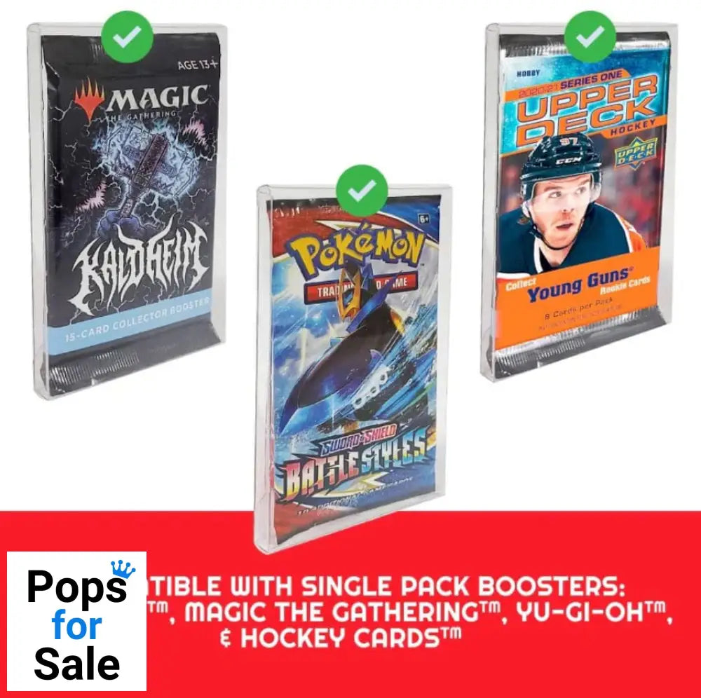 PET Protectors 10-Pack for Booster, Magic, Yu-Gi-Oh Cards