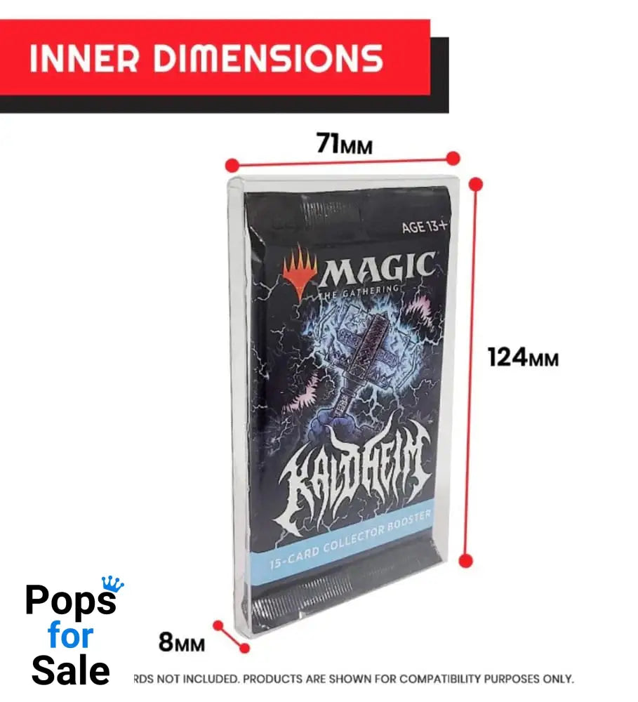 PET Protectors 10-Pack for Booster, Magic, Yu-Gi-Oh Cards