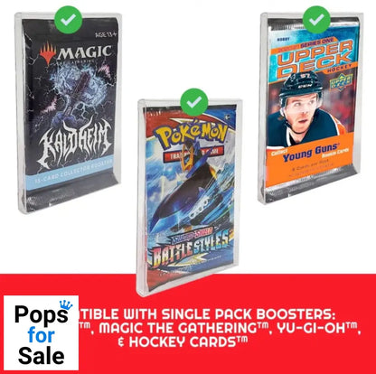 PET Protectors 10-Pack for Booster Magic Yu-Gi-Oh Cards Boxes & Pouches