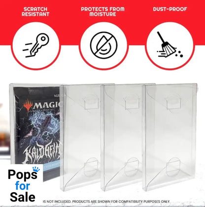 PET Protectors 10-Pack for Booster, Magic, Yu-Gi-Oh Cards