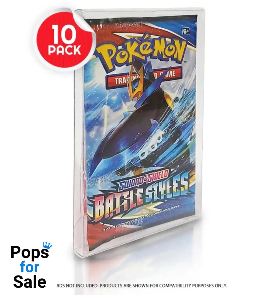 PET Protectors 10-Pack for Booster, Magic, Yu-Gi-Oh Cards