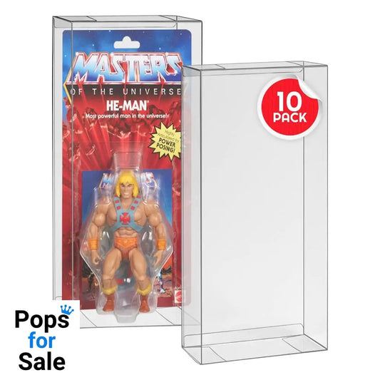 PET Protectors 10-Pack for Masters of the Universe Origins Power Posing (Carded) Box Figures