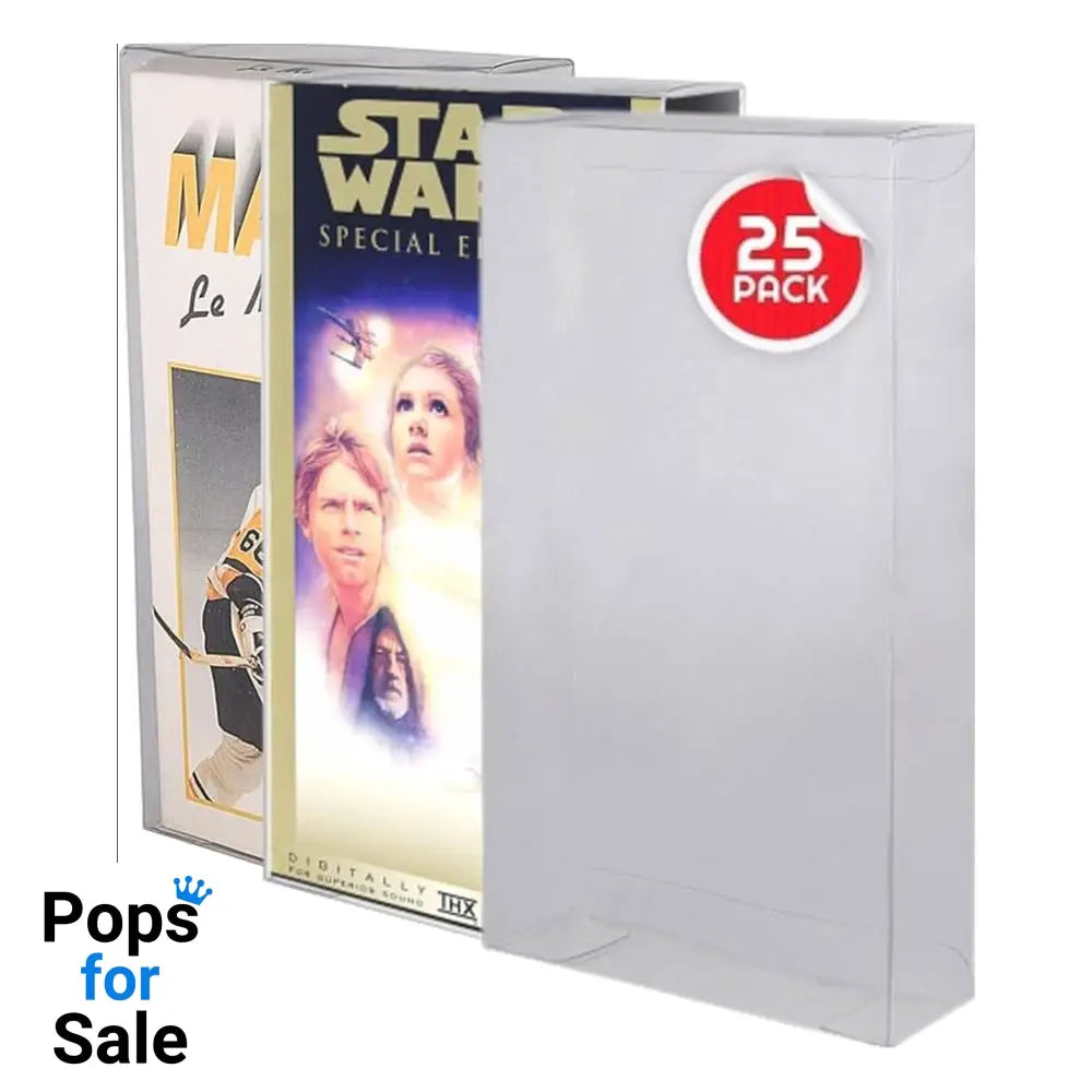 PET Protectors 25-Pack for VHS Boxes & Pouches