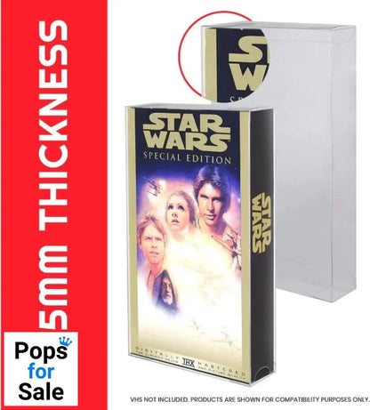 PET Protectors 25-Pack for VHS Boxes & Pouches