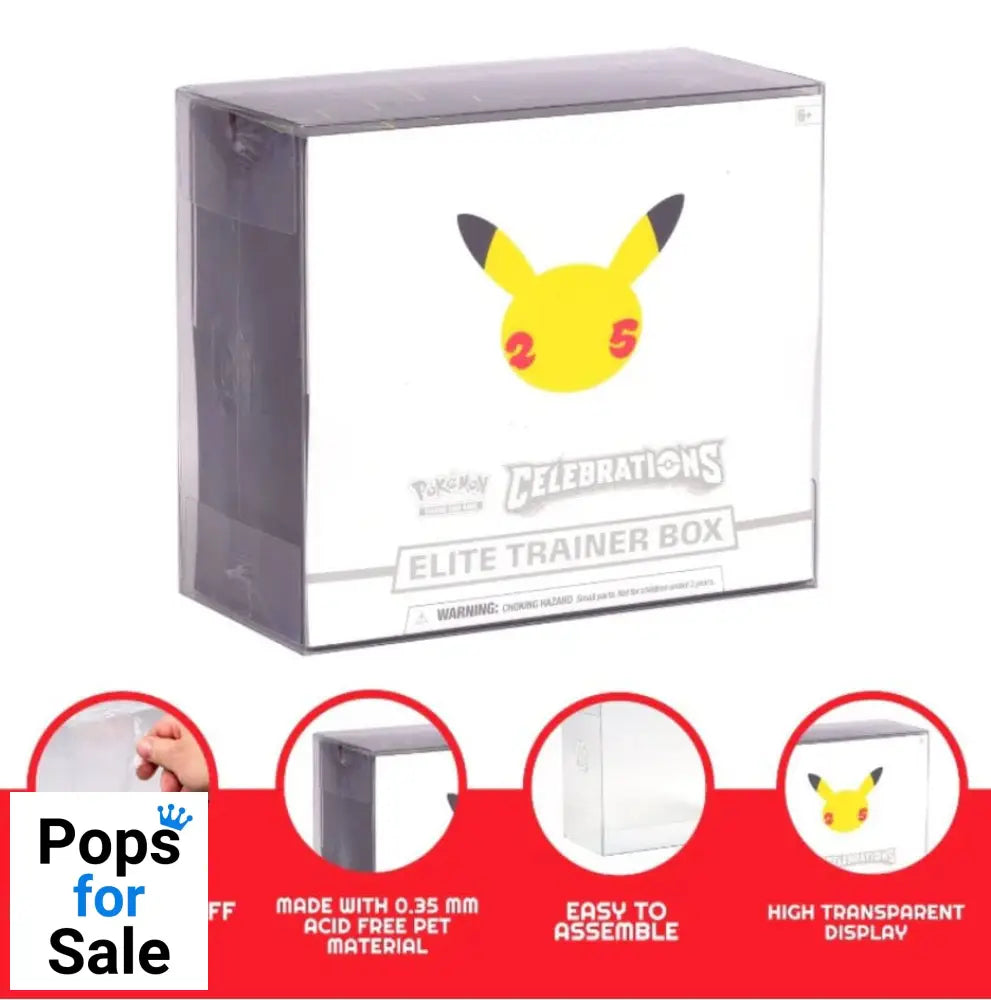 PET Protectors 5-Pack for Booster Boxes / Elite Trainer Boxes Ver. 2