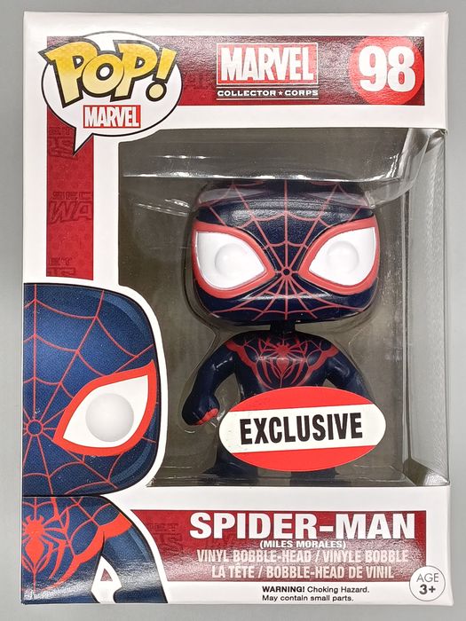 98 Spider-Man (Miles Morales) Marvel Collector Corps Box Damaged Funko POP