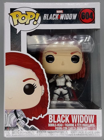 #604 Black Widow (White) - Marvel Black Widow - Box Damaged Funko POP