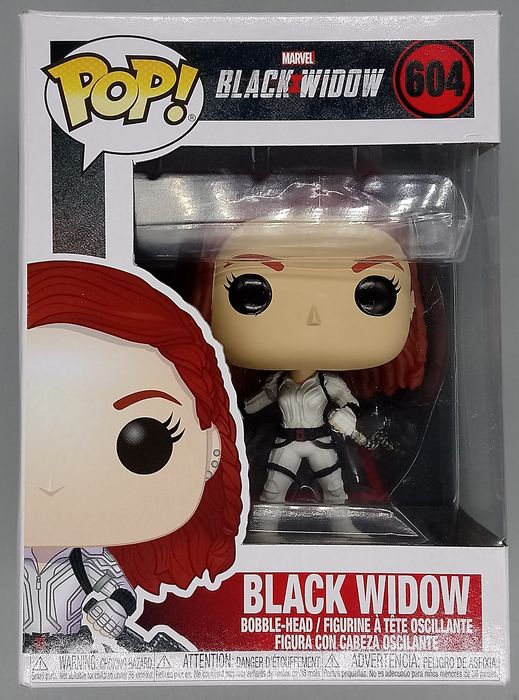 #604 Black Widow (White) - Marvel Black Widow - Box Damaged Funko POP