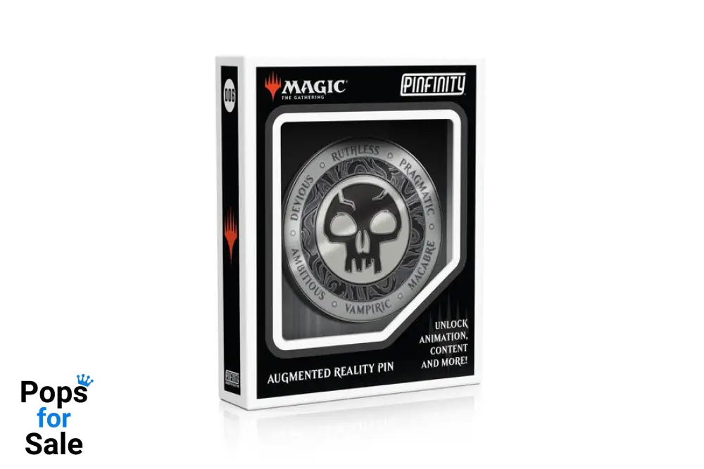 Pinfinity AR Pin: Black Mana Crest - Magic the Gathering PFMTG006 Pin