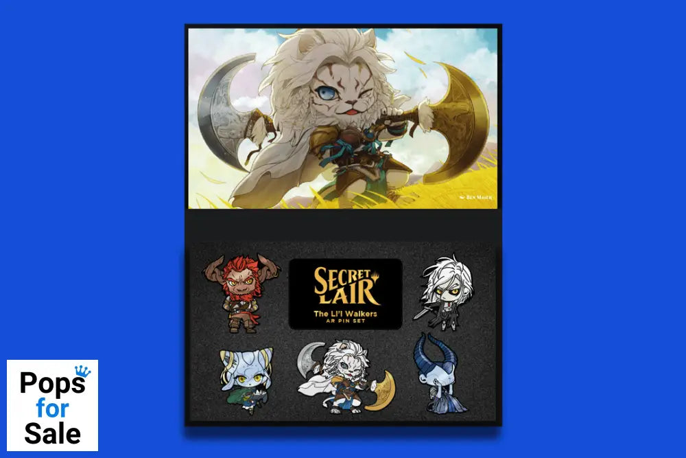Pinfinity AR Pin: Li`l Walkers 5 Pin Set - Magic the Gathering Secret Lair PMTGSLSET001 Pin