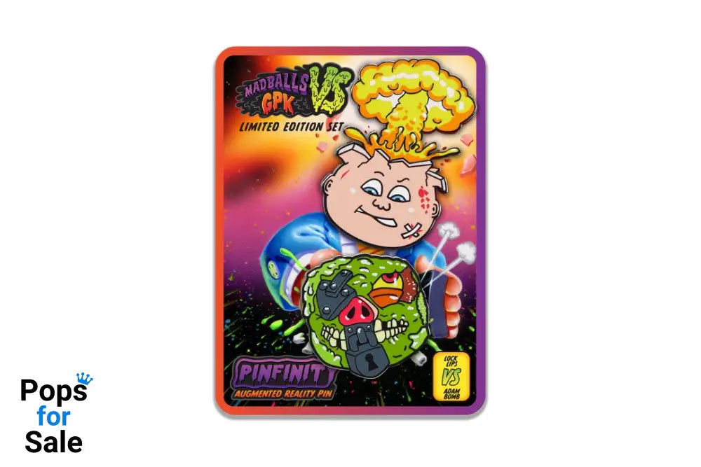 Pinfinity AR Pin: Lock Lips VS Adam Bomb - GPK VS Madballs PFGPKMB003 Pin