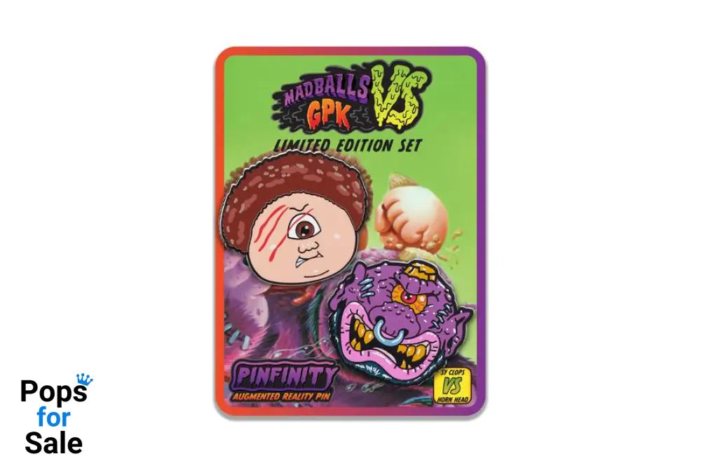 Pinfinity AR Pin: Sy Clops VS Horn Head - GPK VS Madballs PFGPKMB001 Pin