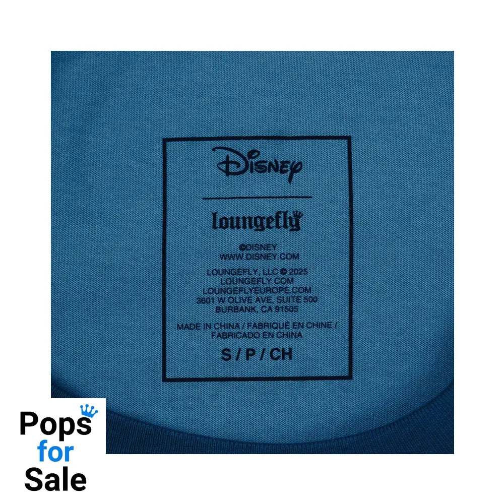 Pinocchio by Loungefly Tee T-Shirt Unisex Blue Fairy Shirred Raglan Size XL