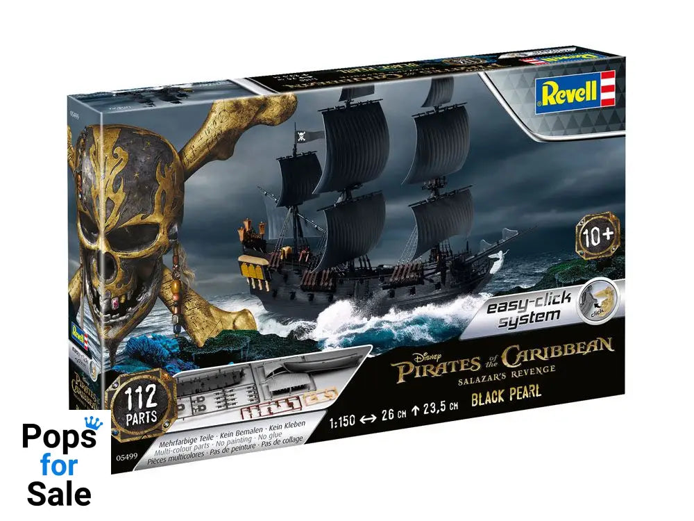 Pirates of the Caribbean Dead Men Tell No Tales Easy-Click Model Kit 1/150 Black Pearl 26 cm