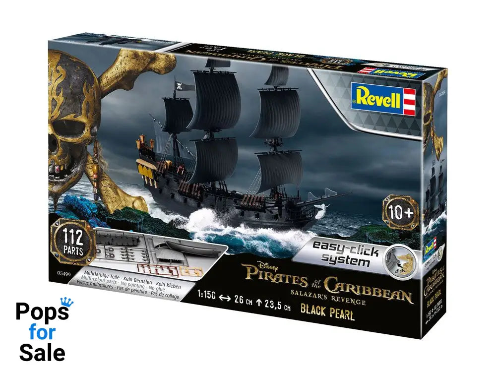 Pirates of the Caribbean Dead Men Tell No Tales Easy-Click Model Kit 1/150 Black Pearl 26 cm