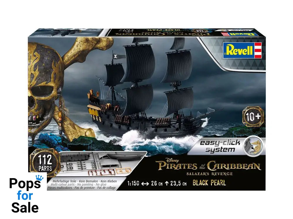 Pirates of the Caribbean Dead Men Tell No Tales Easy-Click Model Kit 1/150 Black Pearl 26 cm