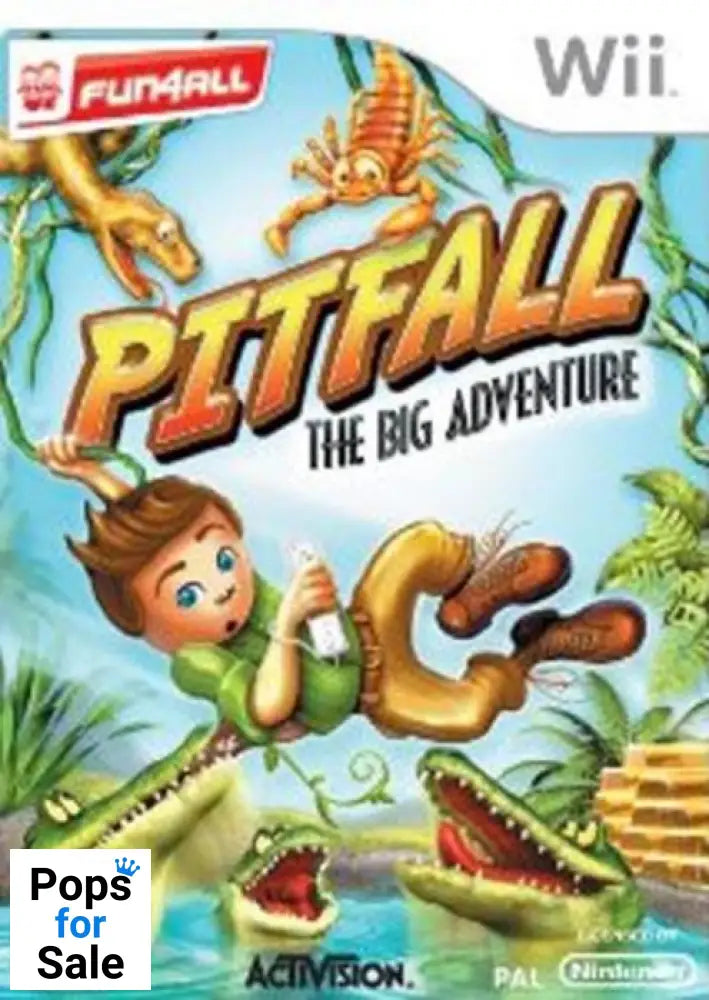 Pitfall: The Big Adventure for Nintendo Wii/Wii-U - [No Manual]