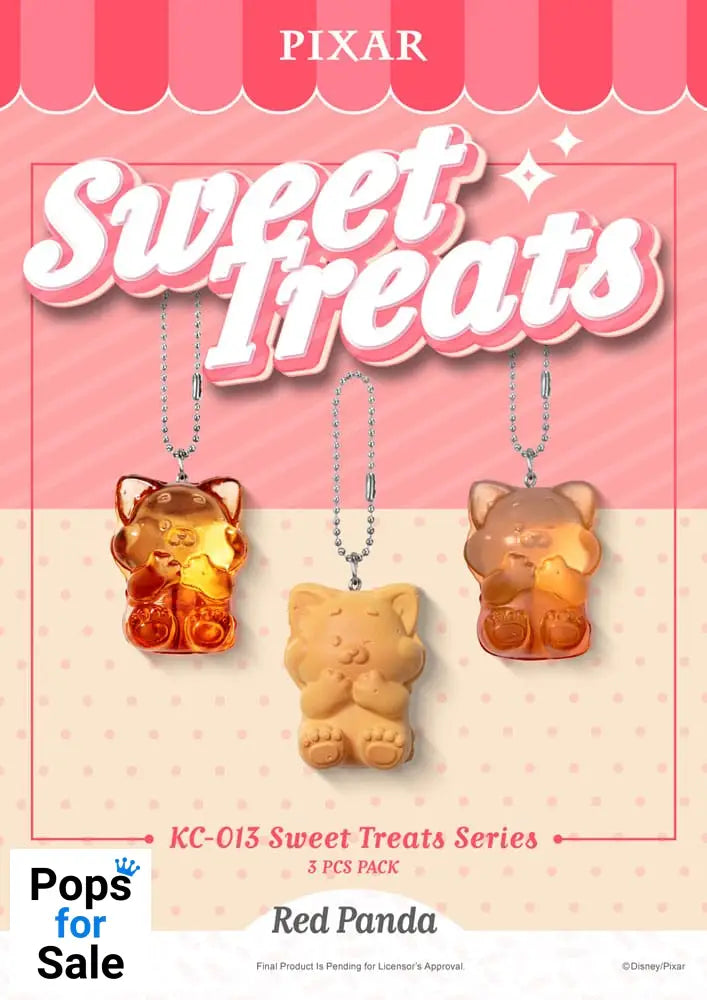 Pixar Sweet Treats Series Keychains 3-Pack 4 cm