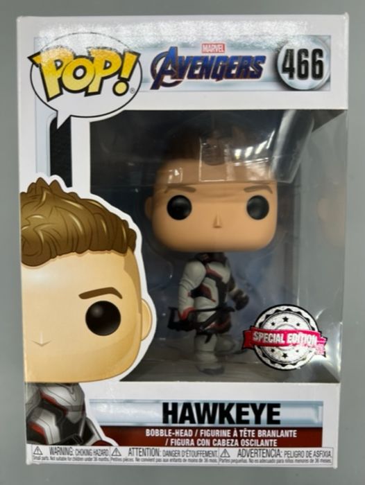 #466 Hawkeye (Team Suit) Marvel Avengers Endgame Box Damaged Funko POP