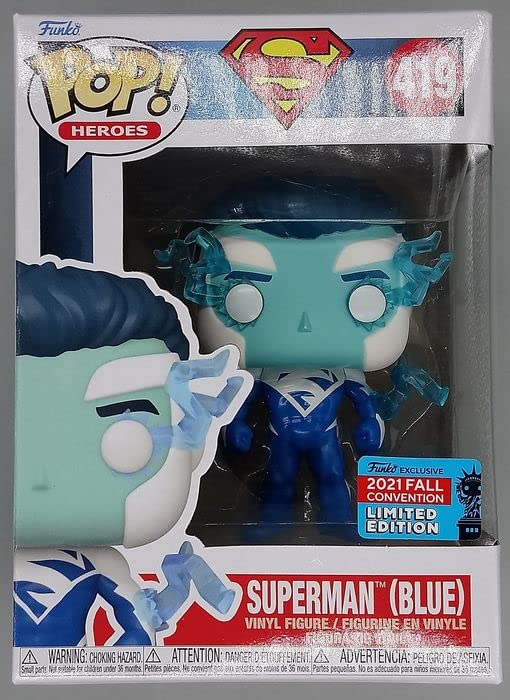 419 Superman (Blue) - DC - 2021 Con Funko POP