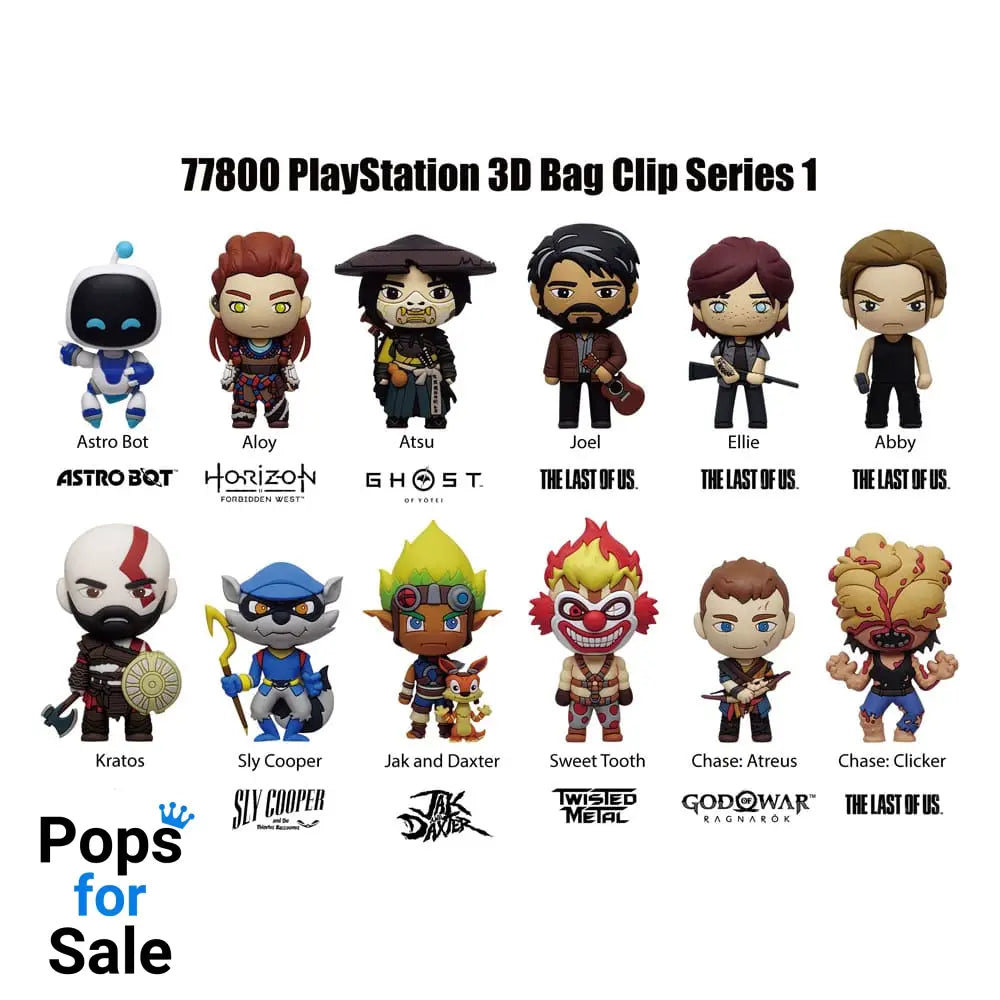 Playstation 3D Foam Bag Clips Series 1 Display (24)