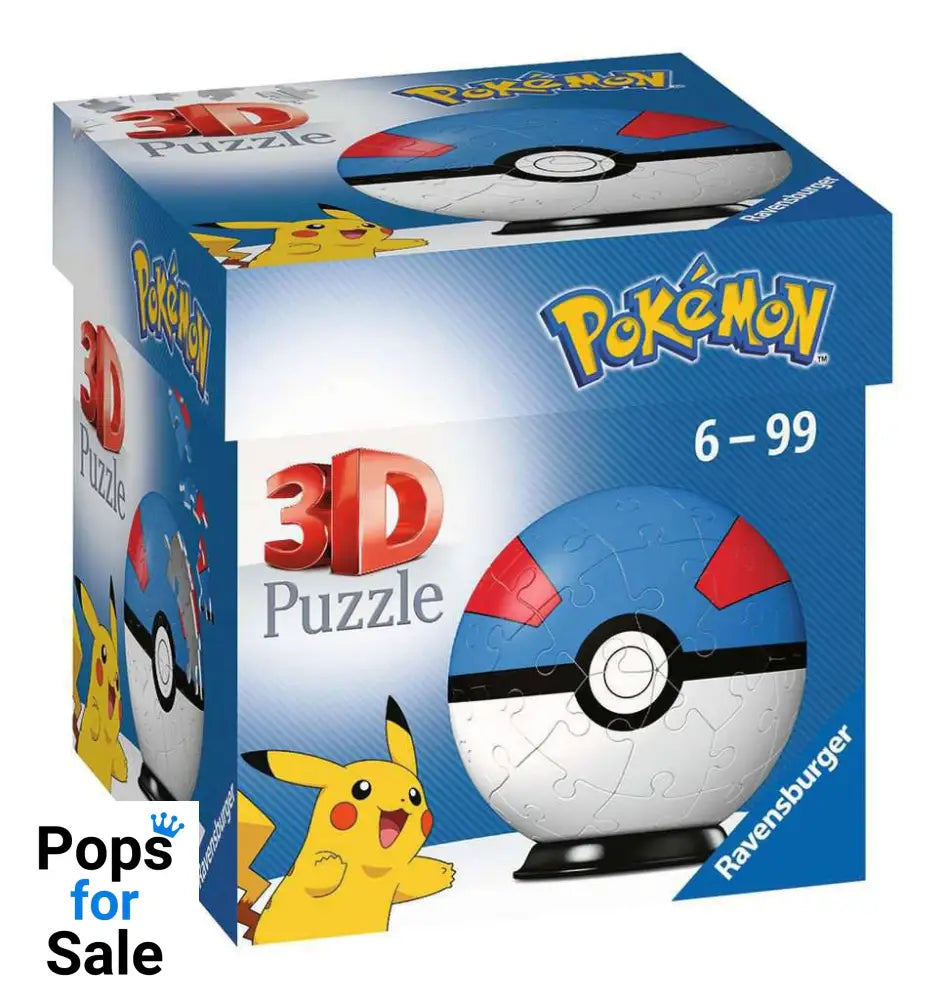 Pokémon 3D Puzzle Pokéballs: Great Ball (55 pieces) Puzzles