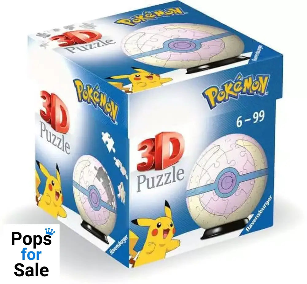 Pokémon 3D Puzzle Pokéballs: Heal Ball (55 pieces)