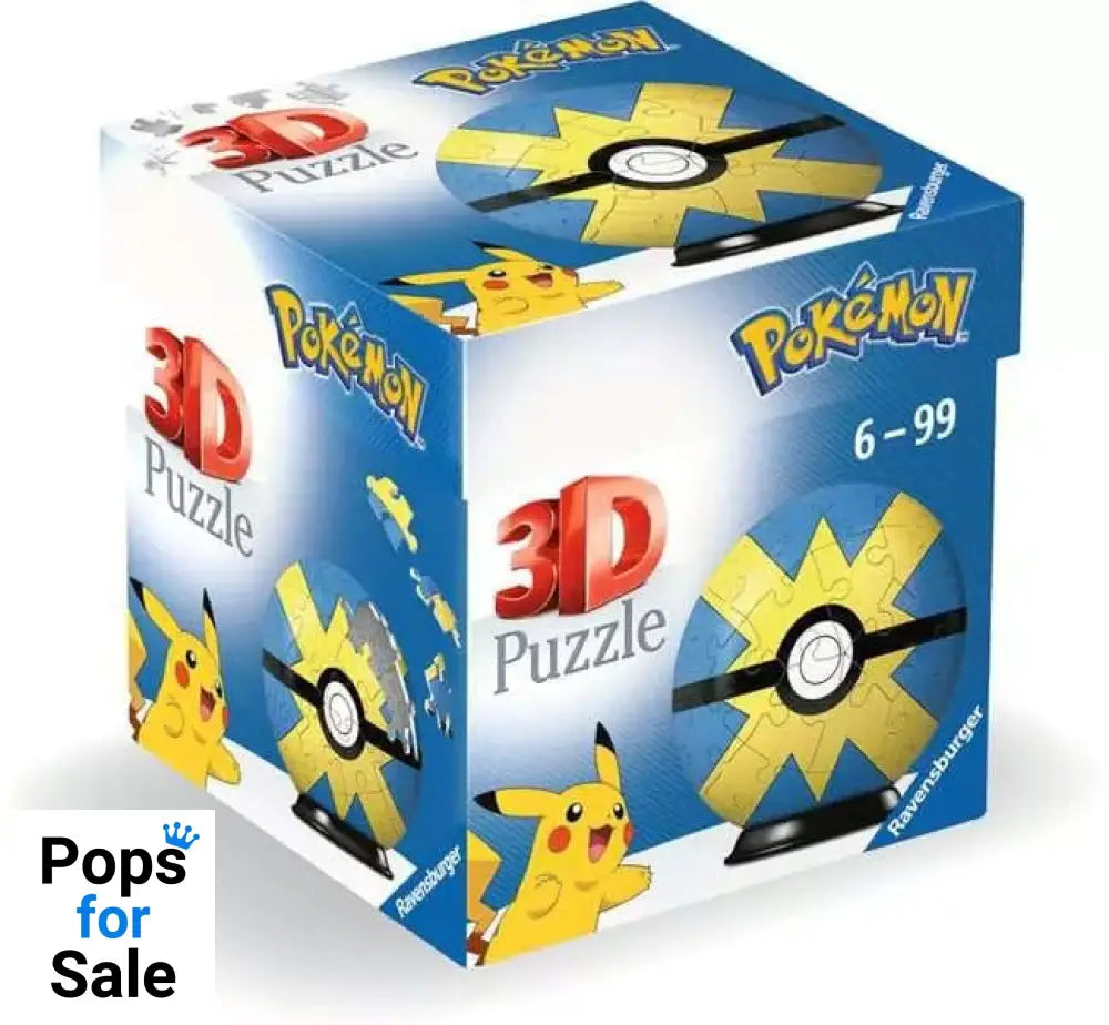 Pokémon 3D Puzzle Pokéballs: Quick Ball (55 pieces)