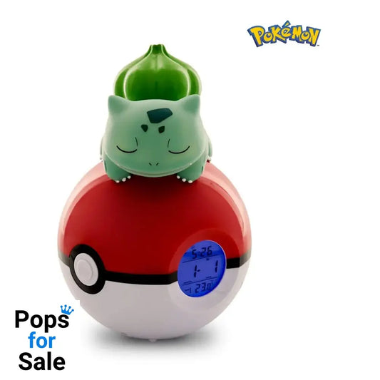 Pokémon Alarm Clock Pokeball with Light Bulbasaur 18 cm