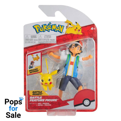 Pokémon Battle Feature Figures Ash & Pikachu 11 cm