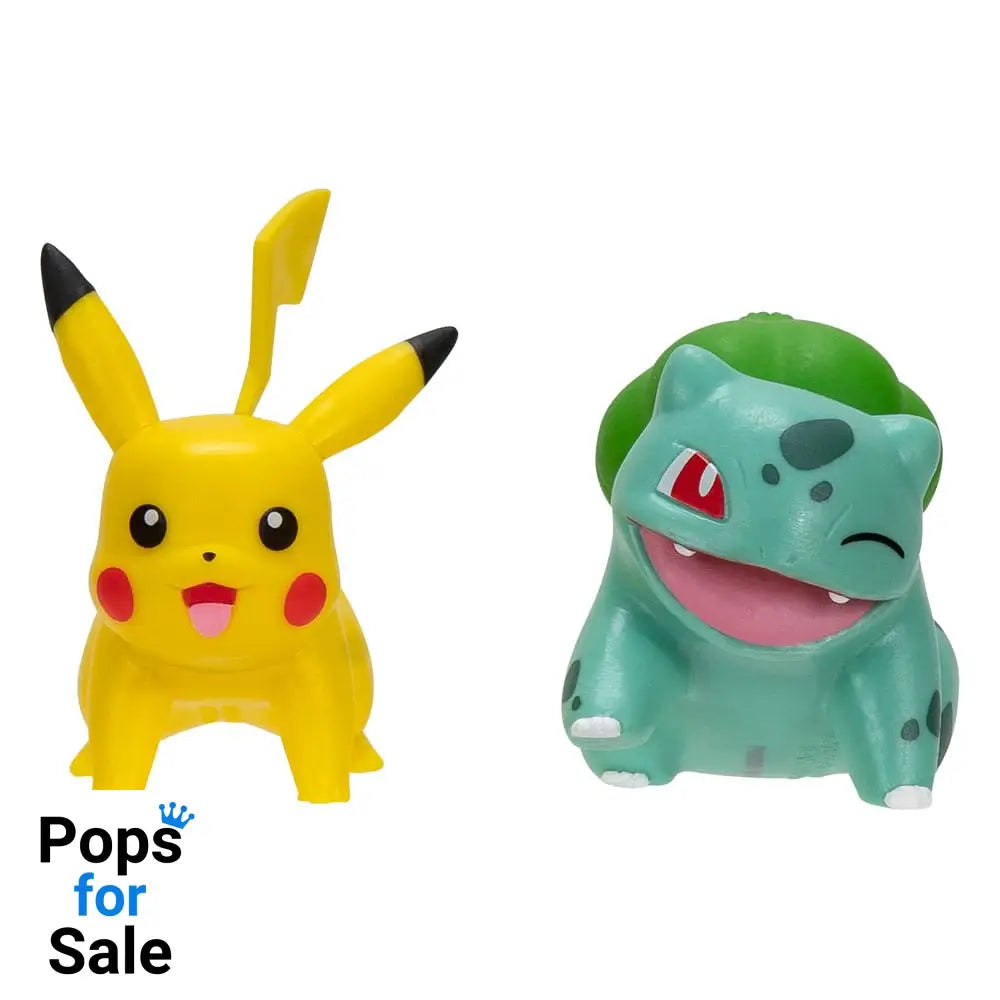 Pokémon Battle Figure First Partner Set Figure 2-Pack Bulbasaur #2, Pikachu #1