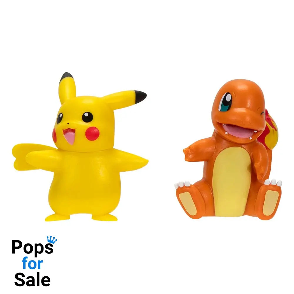 Pokémon Battle Figure First Partner Set Figure 2-Pack Charmander #2, female Pikachu