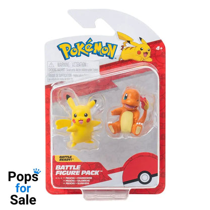 Pokémon Battle Figure First Partner Set Figure 2-Pack Charmander #2, female Pikachu