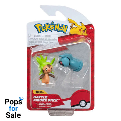 Pokémon Battle Figure First Partner Set Figure 2-Pack Chespin Beldum 5 cm Mini-figures