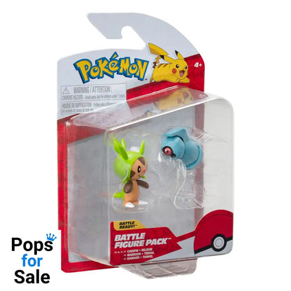 Pokémon Battle Figure First Partner Set Figure 2-Pack Chespin, Beldum 5 cm