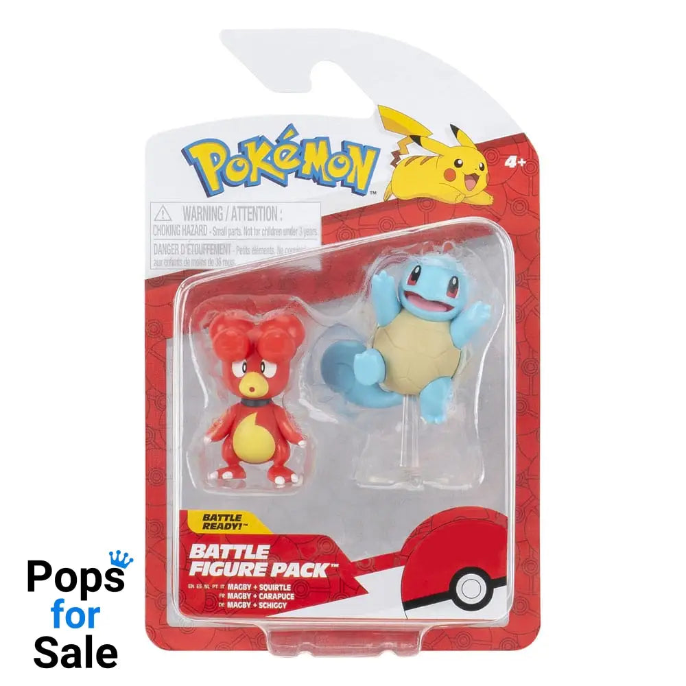 Pokémon Battle Figure Set Figure 2-Pack Magby & Squirtle #5