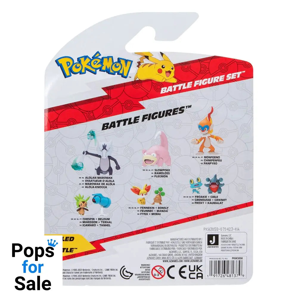 Pokémon Battle Figure Set 3-Pack Pawniard Squirtle #1 Monferno 5 cm Action figures