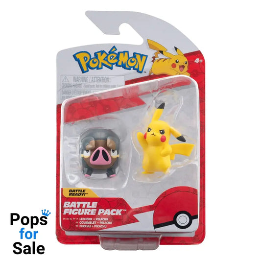 Pokémon Battle Figure Set Figures 2-Pack Pikachu #5, Lechonk 5 cm