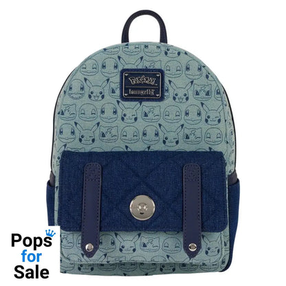 Pokemon by Loungefly Mini Backpack Faux Denim