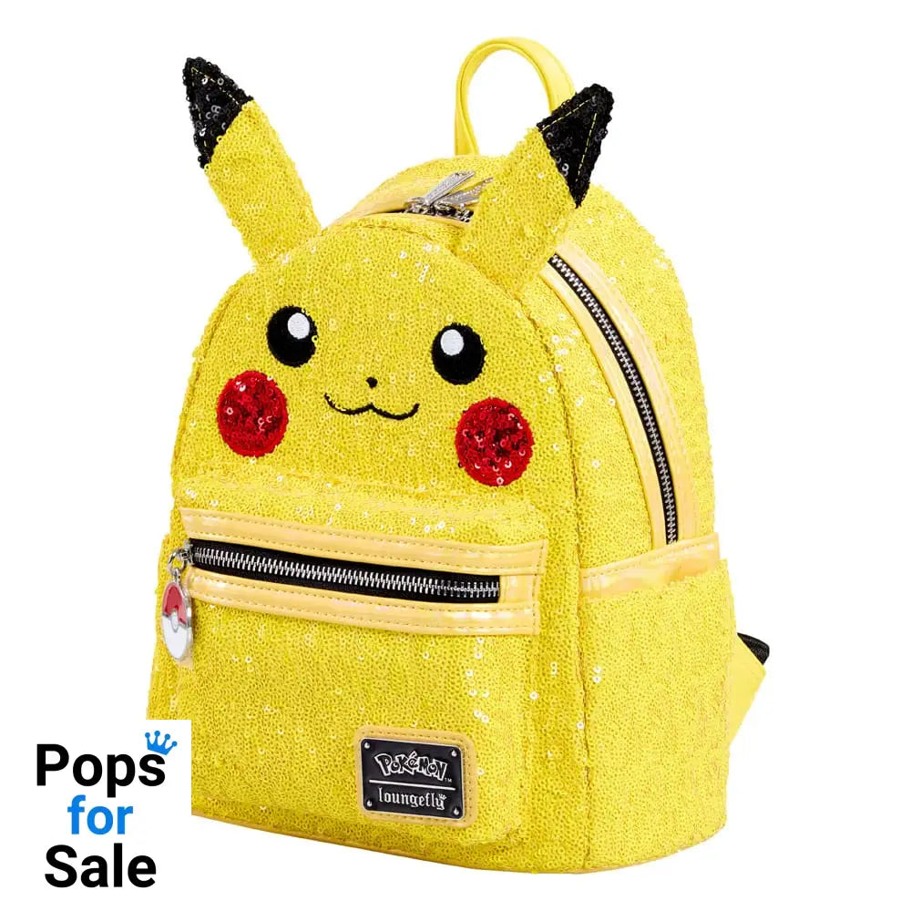 Pokemon by Loungefly Mini Backpack World 1-1 Sequin Pikachu Cosplay